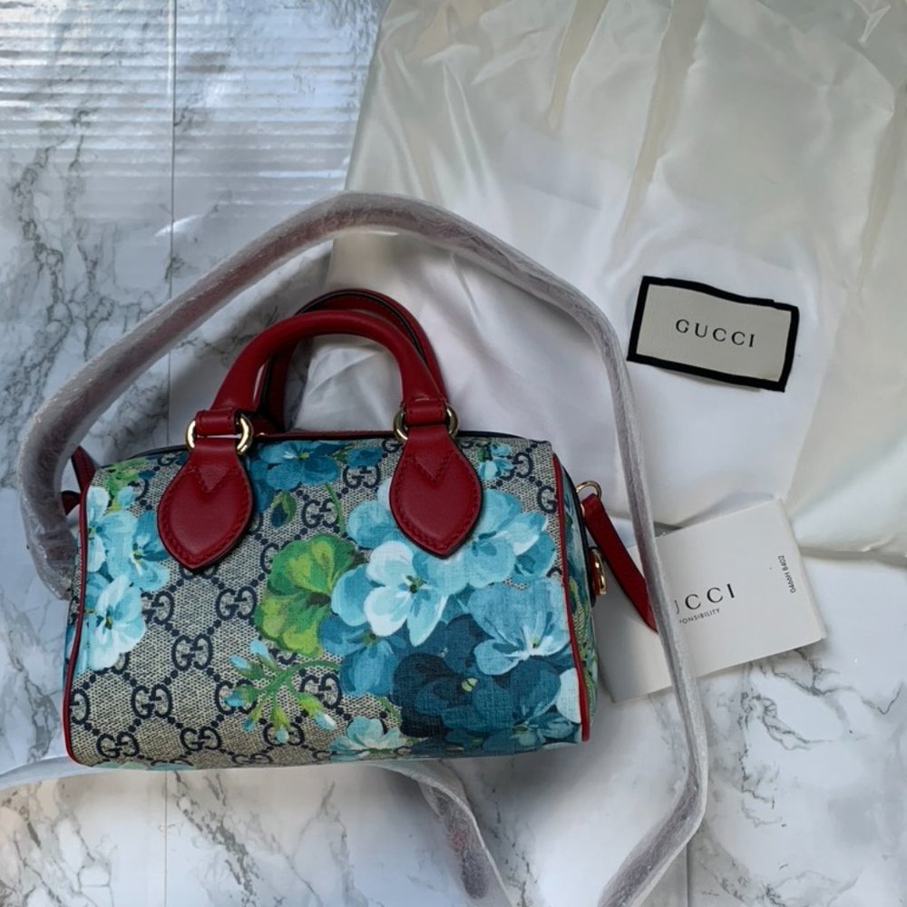 Gucci Blooms mini supreme canvas Boston bag - Picture 3 of 10